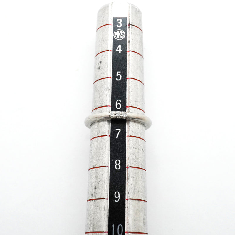 【6jhb0271】ティファニー リング フォーエバー 3PD Pt950 プラチナ ダイヤモンド 6号【中古】レディース