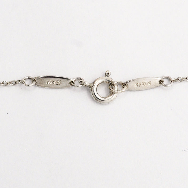 【6jhb0302-k】ティファニー ネックレス オープンハート シルバー925【中古】レディース