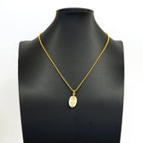【6jhb0308-k】エルメス ネックレス ミニマイヨンPM GPメッキ ゴールド アイボリー【中古】レディース