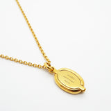 【6jhb0308-k】エルメス ネックレス ミニマイヨンPM GPメッキ ゴールド アイボリー【中古】レディース