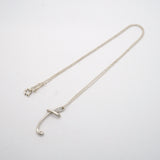 【6jhb0312-k】ティファニー ネックレス イニシャルT シルバー925【中古】レディース