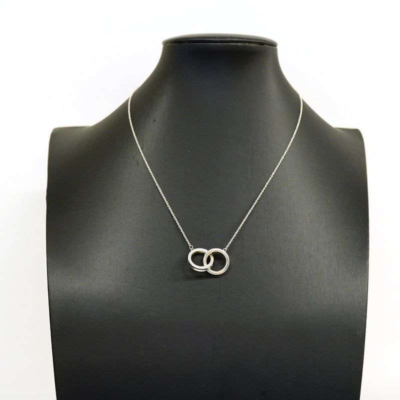 【6jhb0318-k】ティファニー ネックレス 1837/インターロッキング シルバー925【中古】レディース