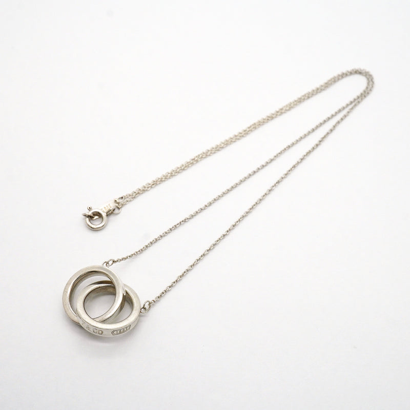 【6jhb0318-k】ティファニー ネックレス 1837/インターロッキング シルバー925【中古】レディース