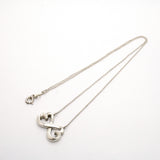 【6jhb0320-k】ティファニー ネックレス ダブルラビングハート シルバー925【中古】レディース
