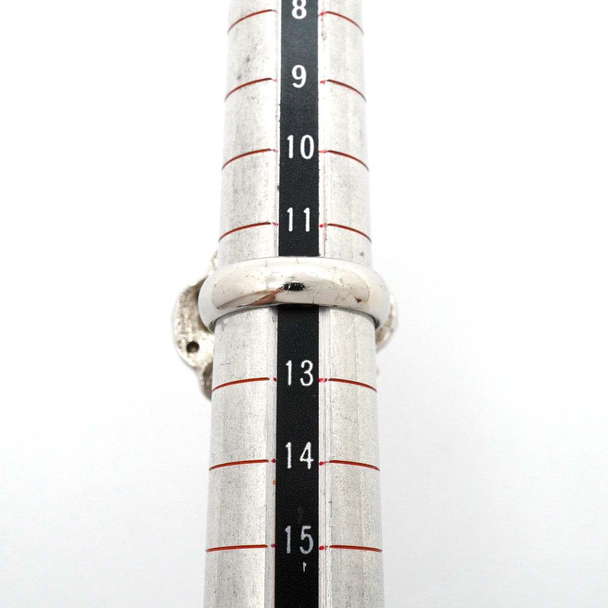 【6jhb0326】シャネル リング ココマーク カメリア メタル ラインストーン シルバー 12号【中古】レディース