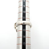 【6jhb0326】シャネル リング ココマーク カメリア メタル ラインストーン シルバー 12号【中古】レディース
