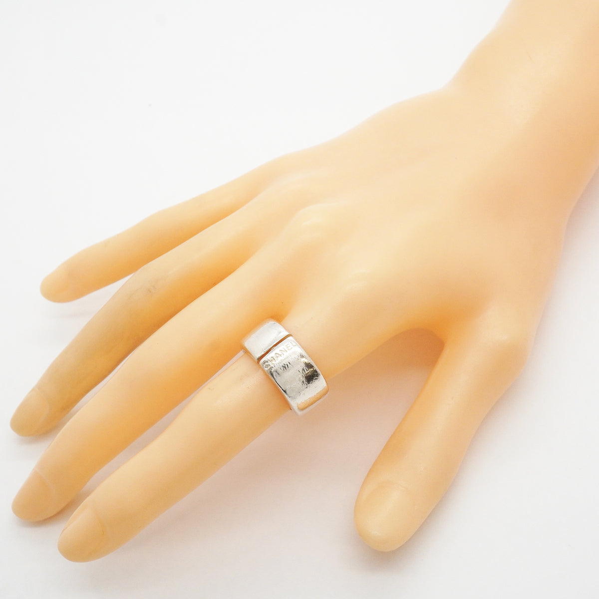 【6jhb0331】シャネル リング シャネルロゴ シルバー925 12.5号【中古】レディース