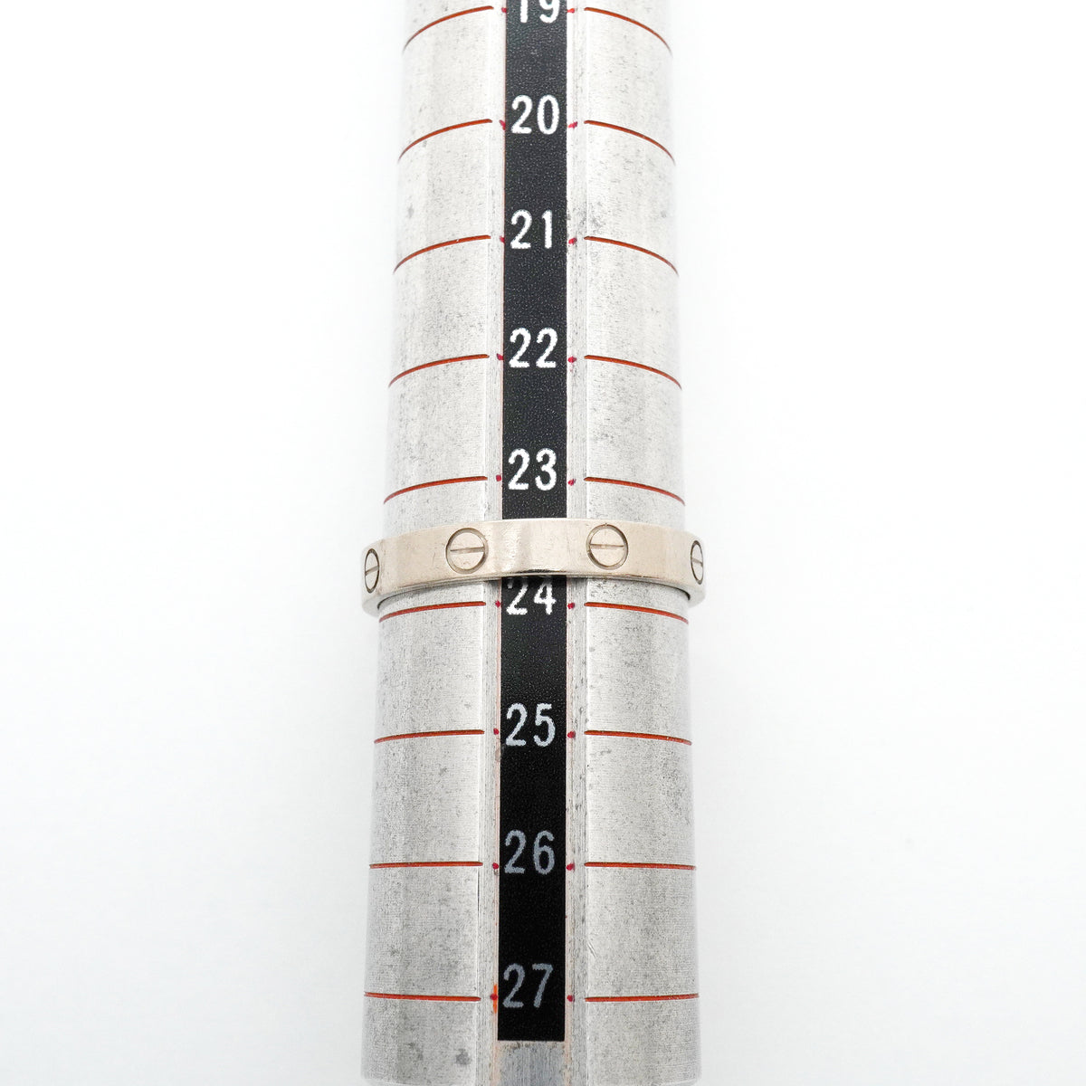 【6jhb0336】カルティエ リング ミニラブ K18WG ホワイトゴールド ＃65【中古】メンズ