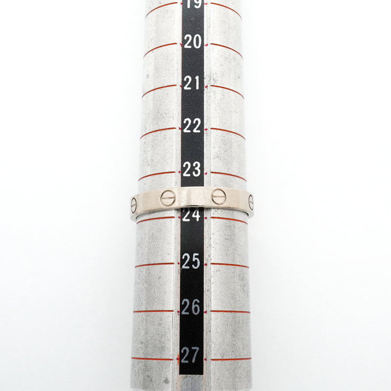 【6jhb0336】カルティエ リング ミニラブ K18WG ホワイトゴールド ＃65【中古】メンズ