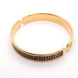 【6jhb0339】エルメス バングル オランプ GPメッキ リザード ゴールド【中古】レディース