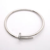 【6jhb0341】カルティエ バングル ジュストアンクル K18WG ホワイトゴールド ダイヤモンド【中古】メンズ レディース ユニセックス
