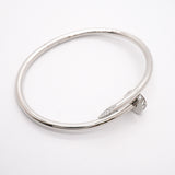 【6jhb0341】カルティエ バングル ジュストアンクル K18WG ホワイトゴールド ダイヤモンド【中古】メンズ レディース ユニセックス