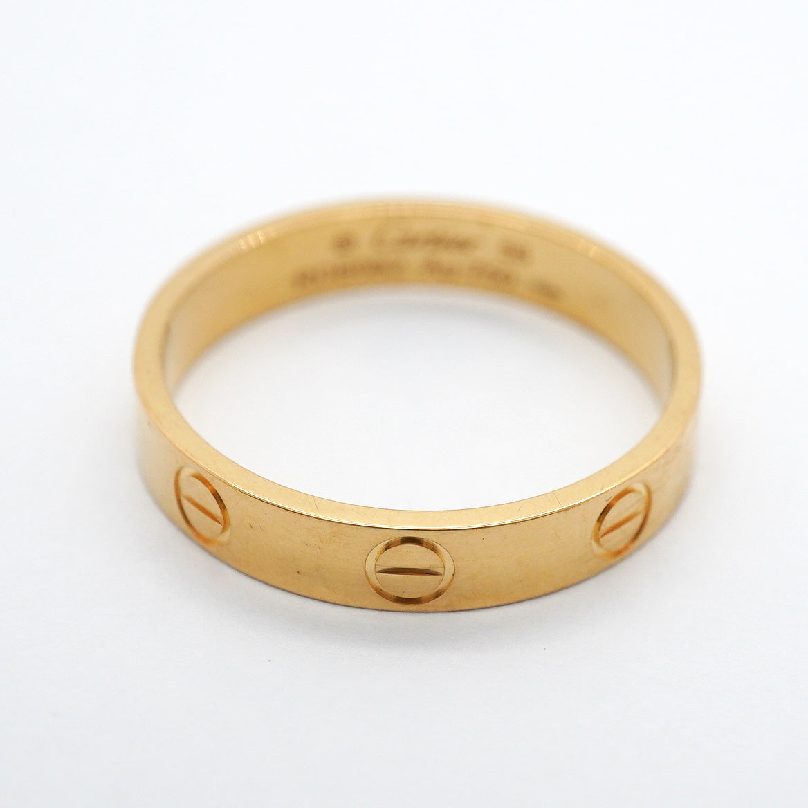【6jhb0343】カルティエ リング ミニラブ K18YG イエローゴールド ＃56【中古】メンズ
