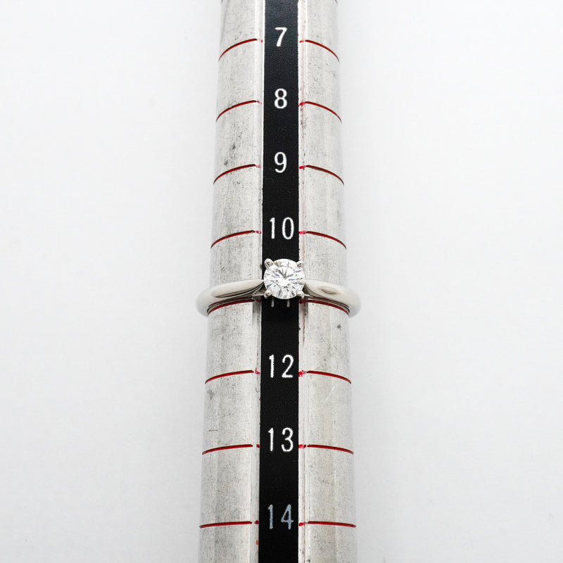 【6jhb0344】カルティエ リング ソリテール 1PD Pt950 プラチナ ダイヤモンド 0.31ct ＃51【中古】レディース