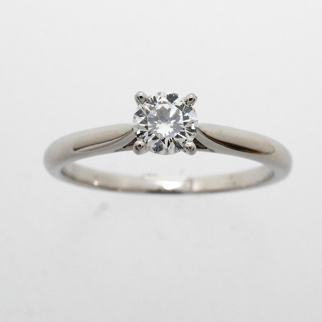 【6jhb0344】カルティエ リング ソリテール 1PD Pt950 プラチナ ダイヤモンド 0.31ct ＃51【中古】レディース
