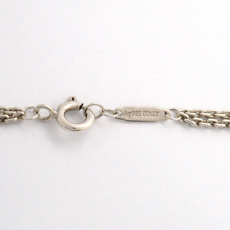 【6jhb0347-k】ティファニー ネックレス ハードウェア/ダブルリンク シルバー925【中古】レディース
