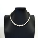 【6jhb0348-k】ティファニー ネックレス ハードウェア/グラジュエイテッド/ボール シルバー925【中古】レディース