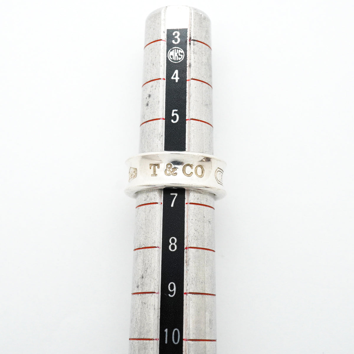 【6jhb0350-k】ティファニー リング ナロー シルバー925 6.5号【中古】レディース