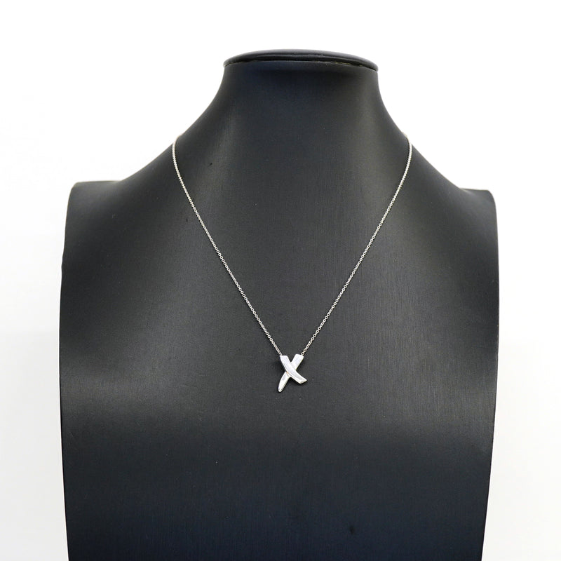【6jhb0360】ティファニー ネックレス キス シルバー925【中古】レディース