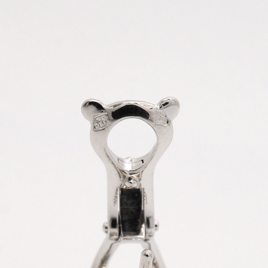 【6jhb0363】ヴァンクリーフ＆アーペル ピアス ドゥ パピヨン K18WG ホワイトゴールド ダイヤモンド【中古】レディース