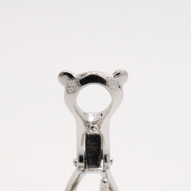 【6jhb0363】ヴァンクリーフ＆アーペル ピアス ドゥ パピヨン K18WG ホワイトゴールド ダイヤモンド【中古】レディース