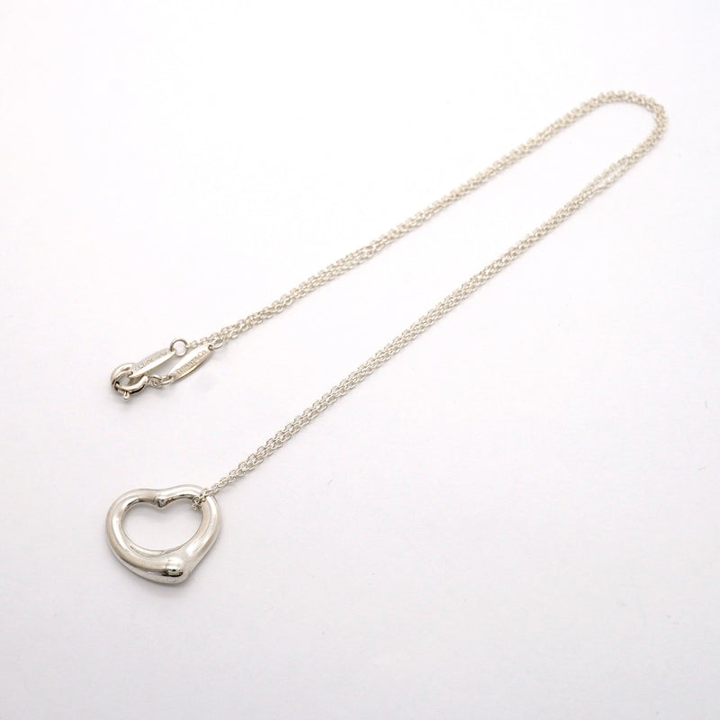 【6jhb0365】ティファニー ネックレス オープンハート シルバー925【中古】レディース