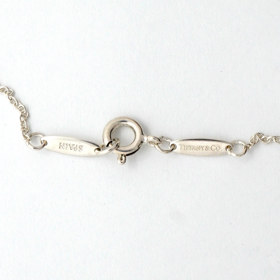 【6jhb0365】ティファニー ネックレス オープンハート シルバー925【中古】レディース
