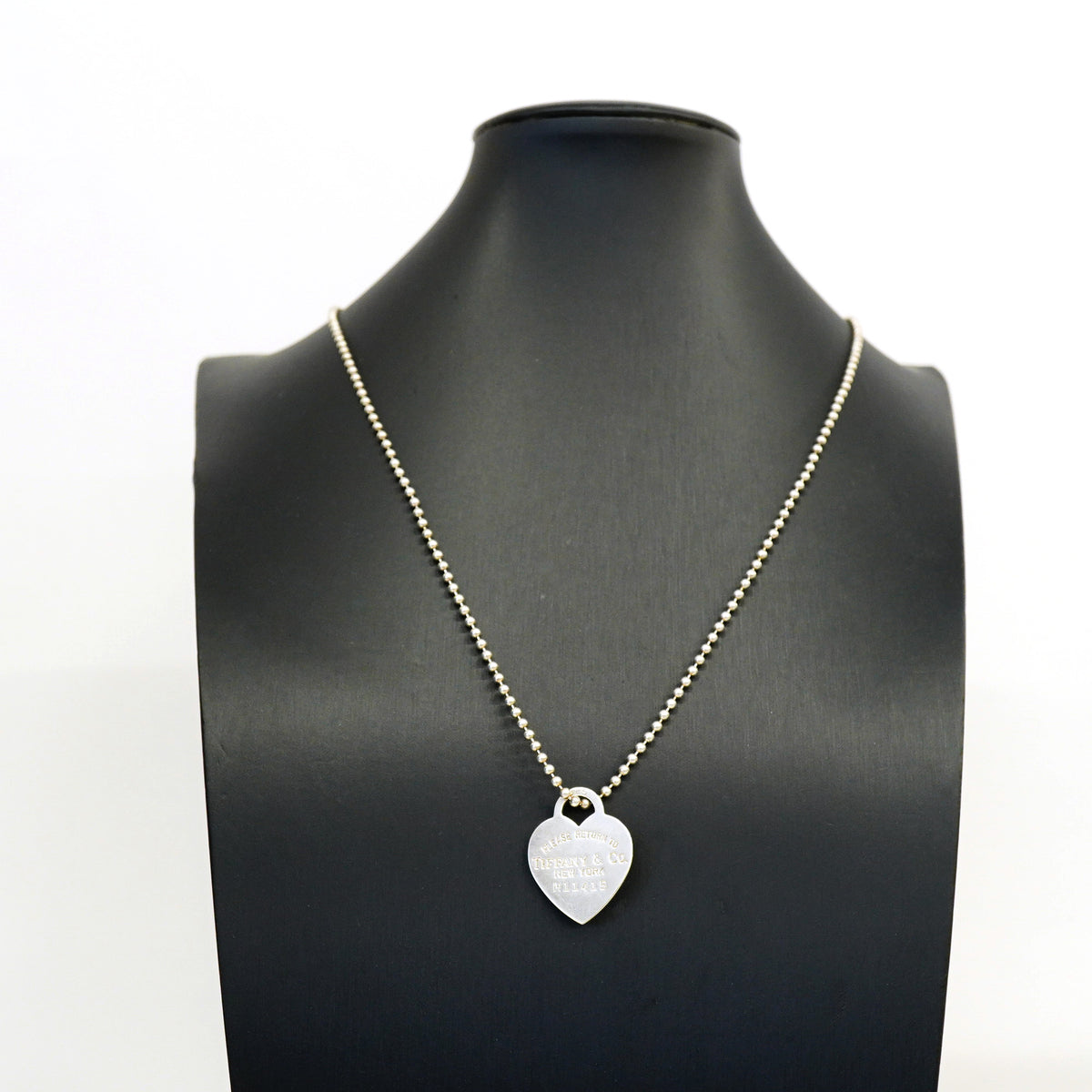 【6jhb0367-k】ティファニー ネックレス リターントゥハート/ボールチェーン シルバー925【中古】レディース