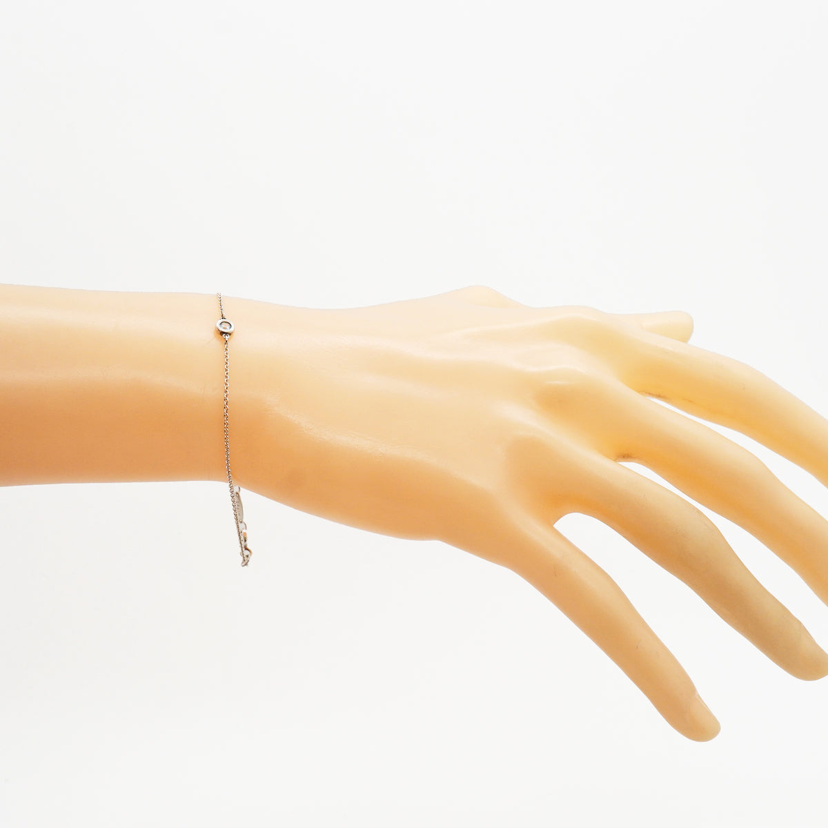 【6jhb0379-k】ティファニー ブレスレット バイザヤード シルバー925 アクアマリン ブルー【中古】レディース