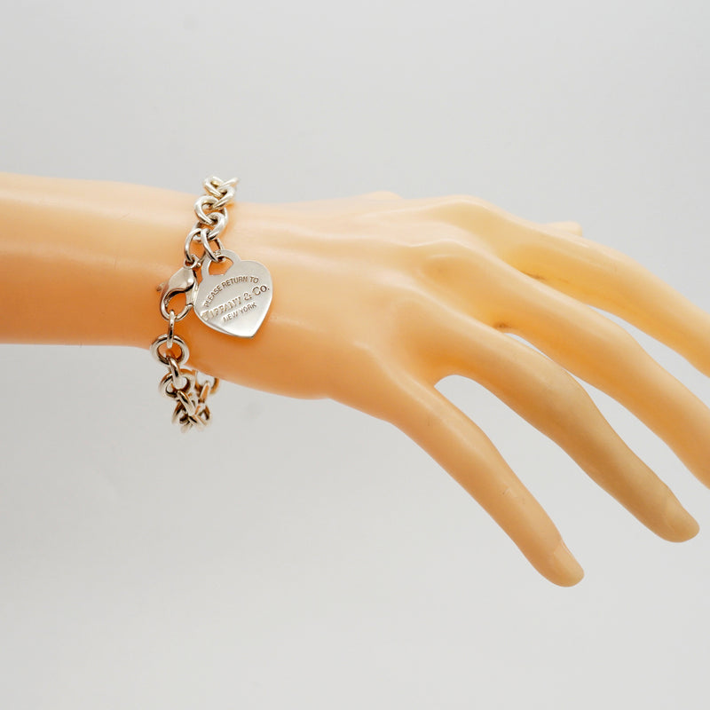 【6jhb0383-k】ティファニー ブレスレット リターントゥハート シルバー925【中古】レディース