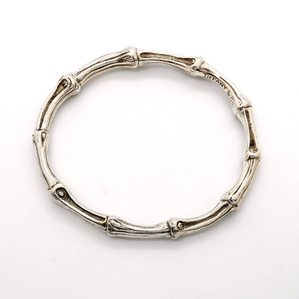 【6jhb0384-k】ティファニー バングル バンブー シルバー925【中古】レディース