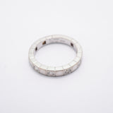 【6jhb0391】カルティエ リング ラニエール ハーフダイヤ K18WG ホワイトゴールド ダイヤモンド ＃52【中古】レディース