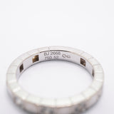 【6jhb0391】カルティエ リング ラニエール ハーフダイヤ K18WG ホワイトゴールド ダイヤモンド ＃52【中古】レディース