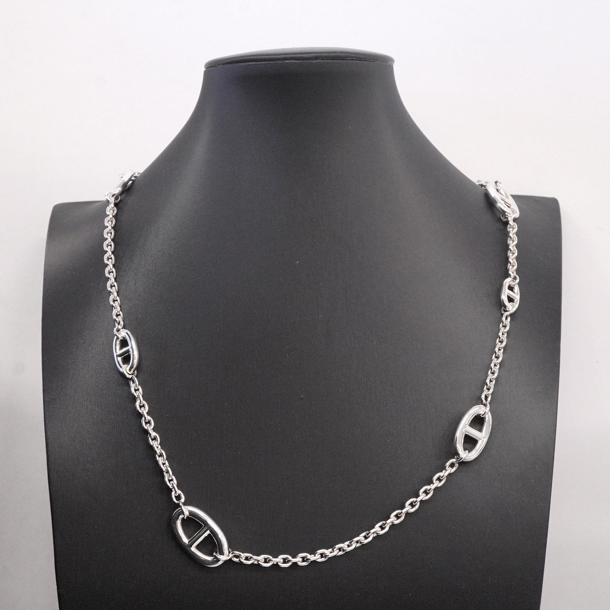 【6jhb0392】エルメス ネックレス シェーヌダンクル ファランドール シルバー925【中古】メンズ レディース ユニセックス