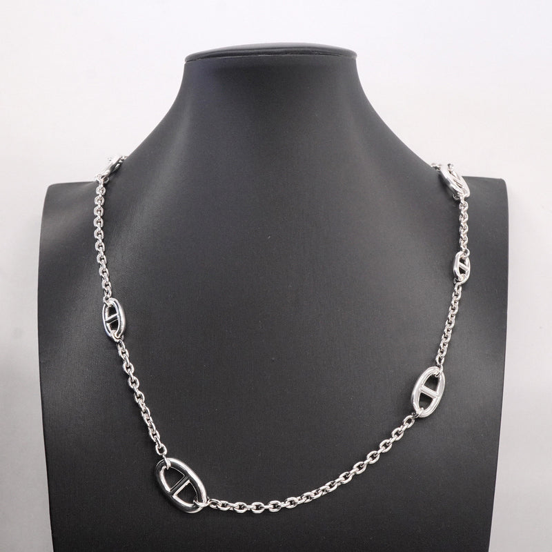 【6jhb0392】エルメス ネックレス シェーヌダンクル ファランドール シルバー925【中古】メンズ レディース ユニセックス