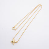 【6jhb0394】ティファニー ネックレス シグネチャー/クロス K18YG イエローゴールド【中古】レディース