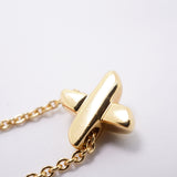 【6jhb0394】ティファニー ネックレス シグネチャー/クロス K18YG イエローゴールド【中古】レディース
