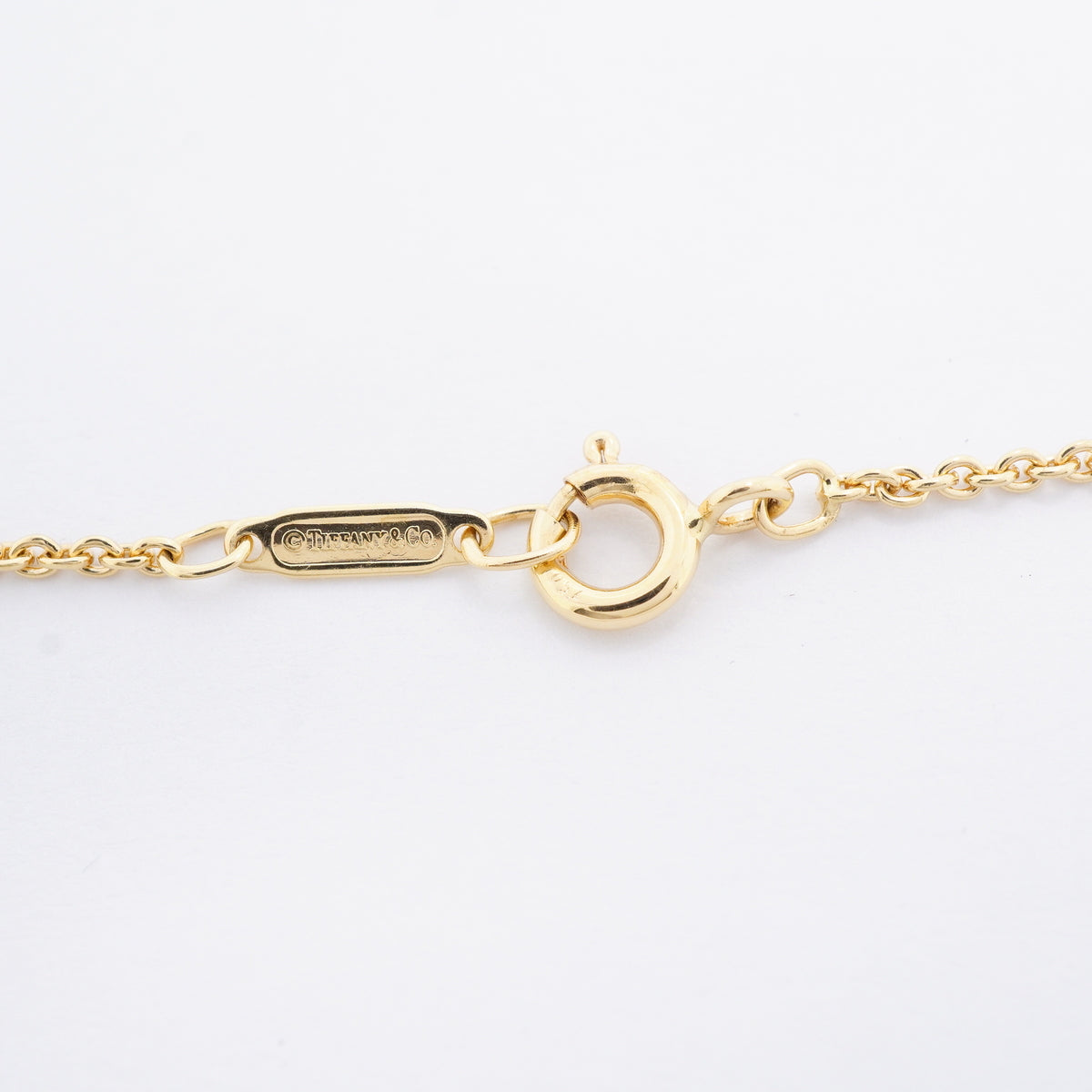 【6jhb0394】ティファニー ネックレス シグネチャー/クロス K18YG イエローゴールド【中古】レディース