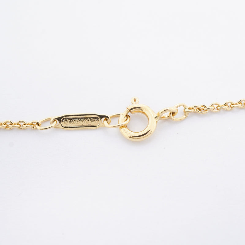 【6jhb0394】ティファニー ネックレス シグネチャー/クロス K18YG イエローゴールド【中古】レディース