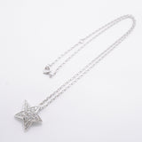【6jhb0396】シャネル ネックレス コメット 星形 スター ラージ K18WG ホワイトゴールド ダイヤモンド【中古】レディース
