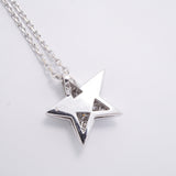 【6jhb0396】シャネル ネックレス コメット 星形 スター ラージ K18WG ホワイトゴールド ダイヤモンド【中古】レディース