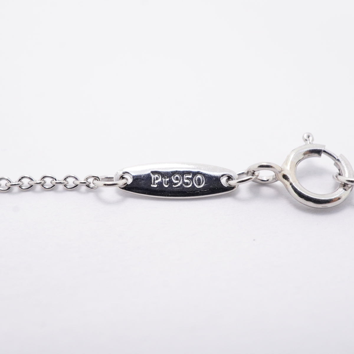 【6jhb0397】ティファニー ネックレス バイザヤード 1PD Pt950 プラチナ ダイヤモンド【中古】レディース