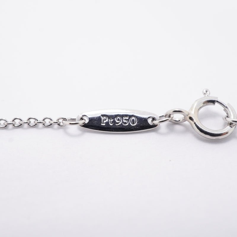 【6jhb0397】ティファニー ネックレス バイザヤード 1PD Pt950 プラチナ ダイヤモンド【中古】レディース