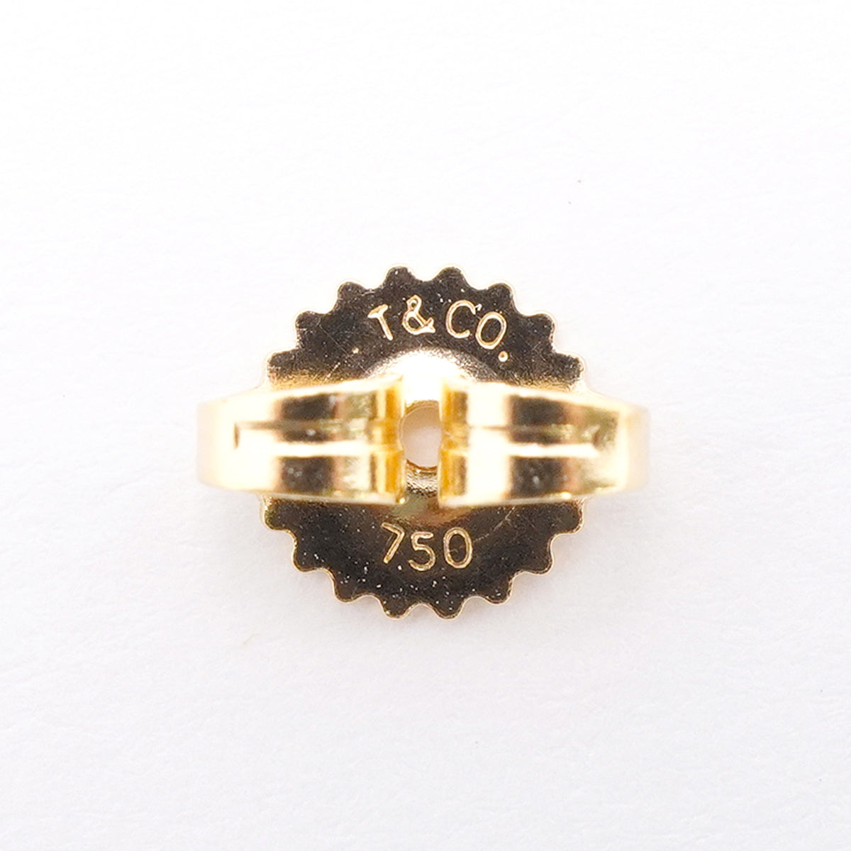 【6jhb0399】ティファニー ピアス ティアドロップ K18YG イエローゴールド【中古】レディース