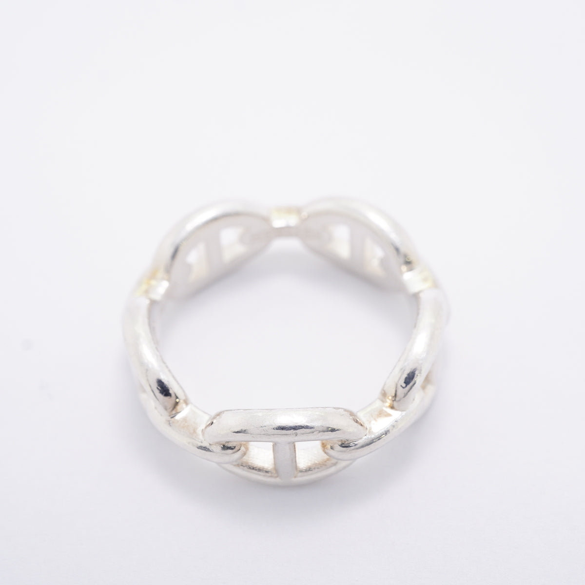 【6jhb0402】エルメス リング アンシェネ シェーヌダンクル シルバー925 ＃58【中古】メンズ