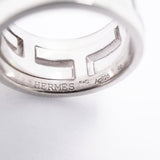 【6jhb0403】エルメス リング ムーブアッシュ シルバー925 クリーム ＃49【中古】レディース