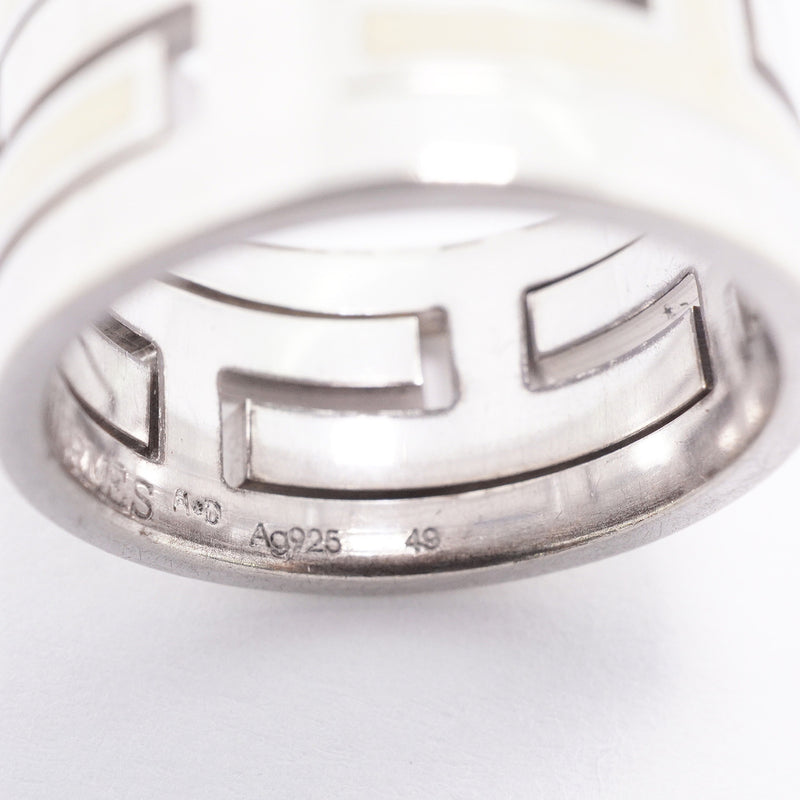 【6jhb0403】エルメス リング ムーブアッシュ シルバー925 クリーム ＃49【中古】レディース