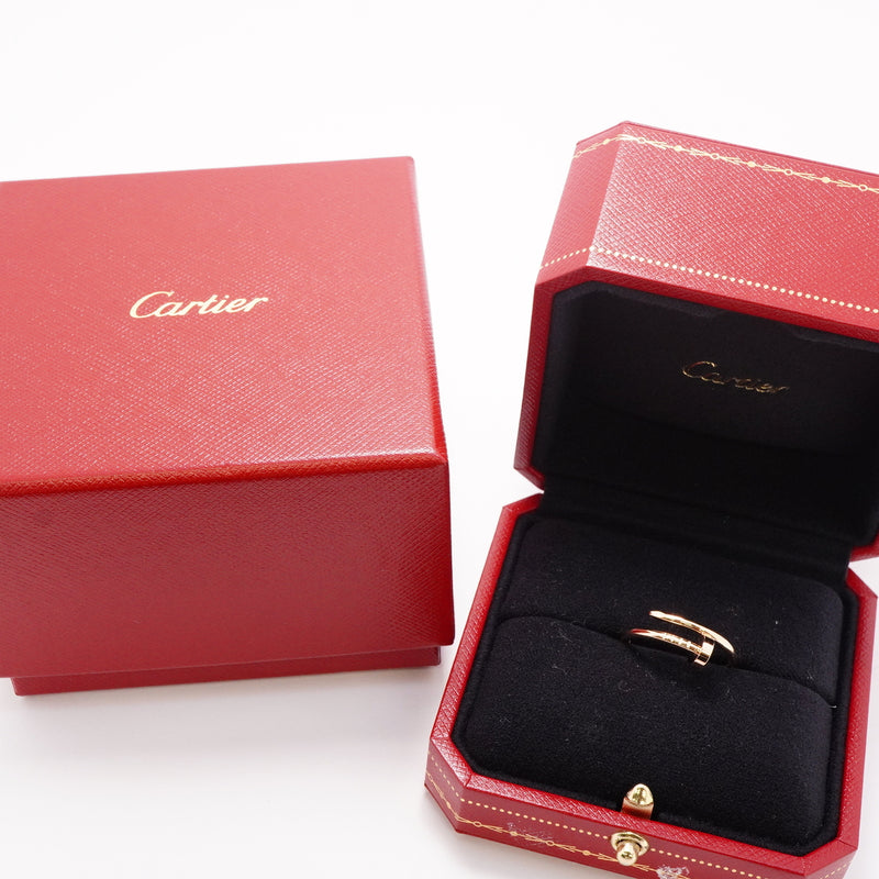 【6jhb0412】カルティエ リング ジュストアンクル SM K18PG ピンクゴールド ＃52【中古】レディース