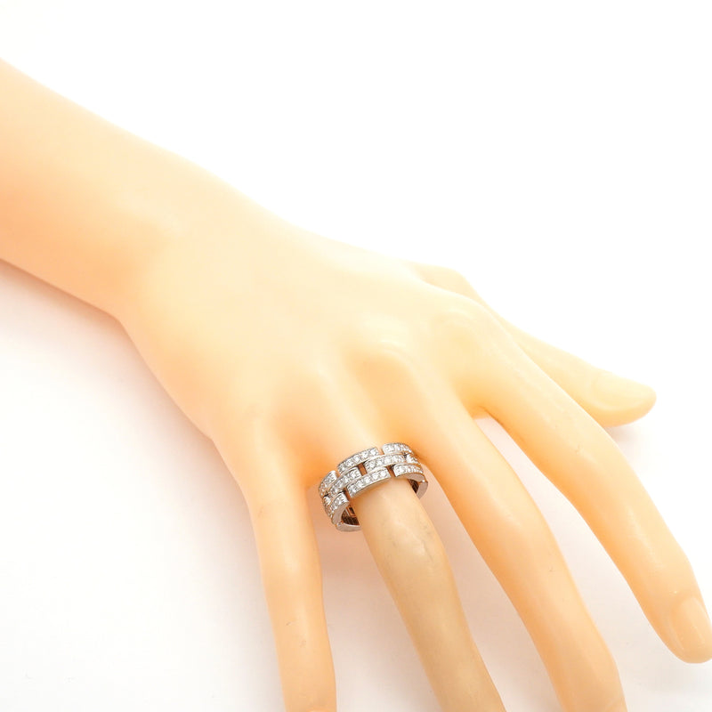 【6jhb0418】カルティエ リング マイヨンパンテール フルダイヤ K18WG ホワイトゴールド ダイヤモンド ＃55【中古】メンズ レディース ユニセックス