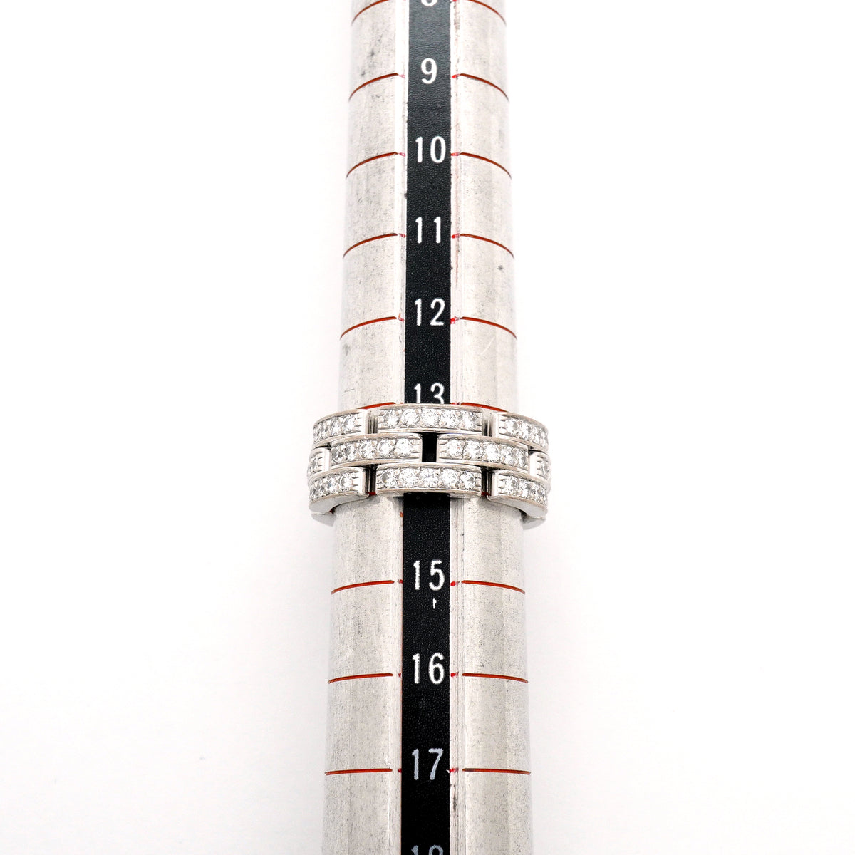 【6jhb0418】カルティエ リング マイヨンパンテール フルダイヤ K18WG ホワイトゴールド ダイヤモンド ＃55【中古】メンズ レディース ユニセックス